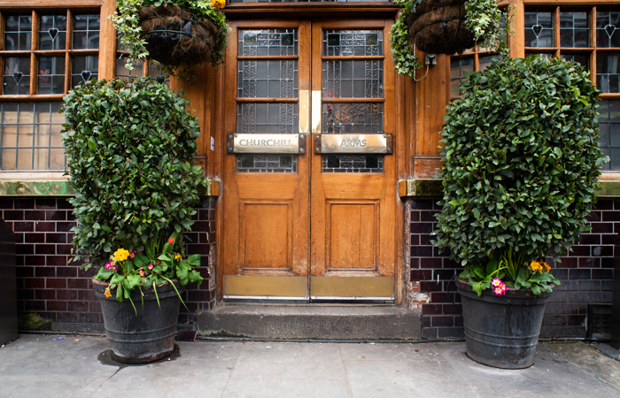 Churchill Arms pub disabled access